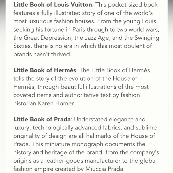 Set of 5 Leather Bound Luxury Designer Mini Books Gucci Prada LV Chanel - Picture 3 of 7